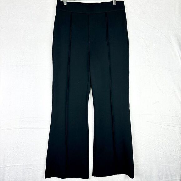 Spanx The Perfect Pant Hi Rise Flare Size Large Black Ponte Pull On Shaping - Picture 5 of 11